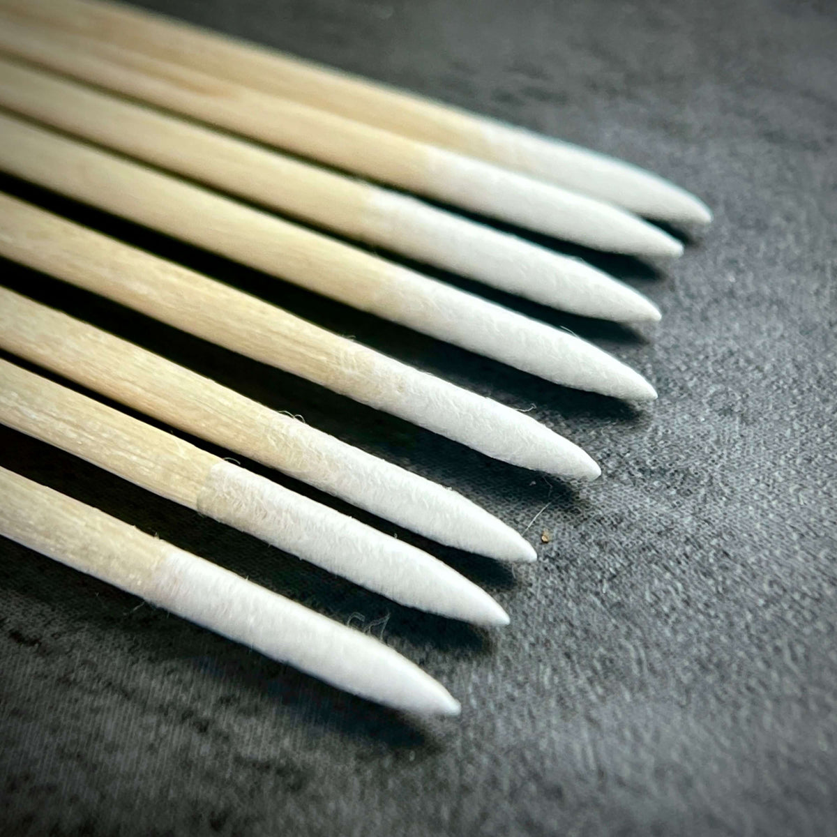Phenomenail® Precision Cotton-Tipped Orangewood Sticks 7cm 50 sticks, close up image