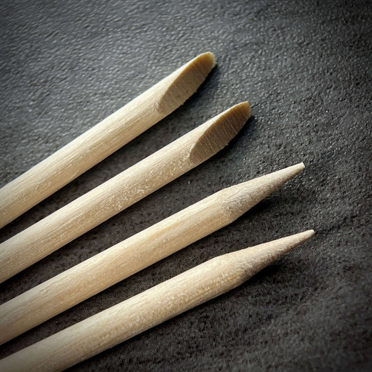 Phenomenail® Precision Duo-Tipped Orangewood Sticks 7.5cm, 75pcs per pack. single use