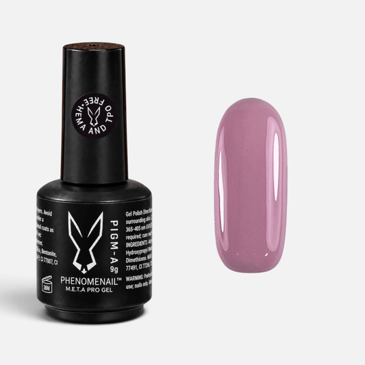 AFK cool-toned jelly nude Phenomenail™ M.E.T.A Pro PIGM-A Gel Polish with colour swatch