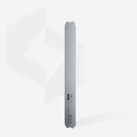 Staleks Pro Metal File Base EXPERT 20 MBE-20 Stainless Steel  6.38 × 0.75 in (162 × 19 mm) 0.07 lb. product image, full image 