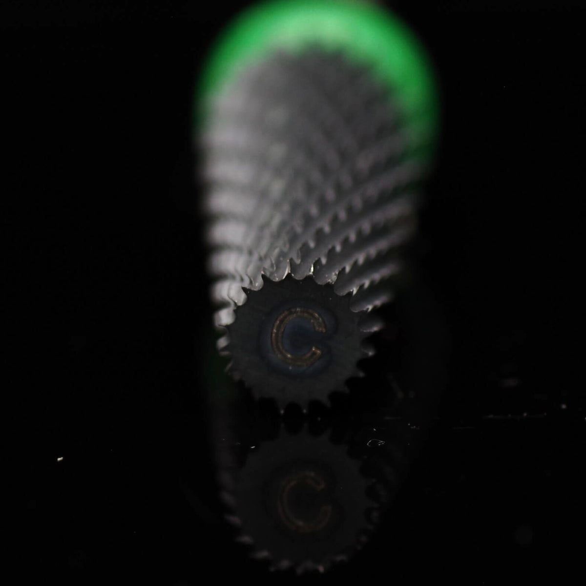 Detailed close up of Phenomenail® precision 5-in-1 Carbide nail drill bit 5mm COARSE 