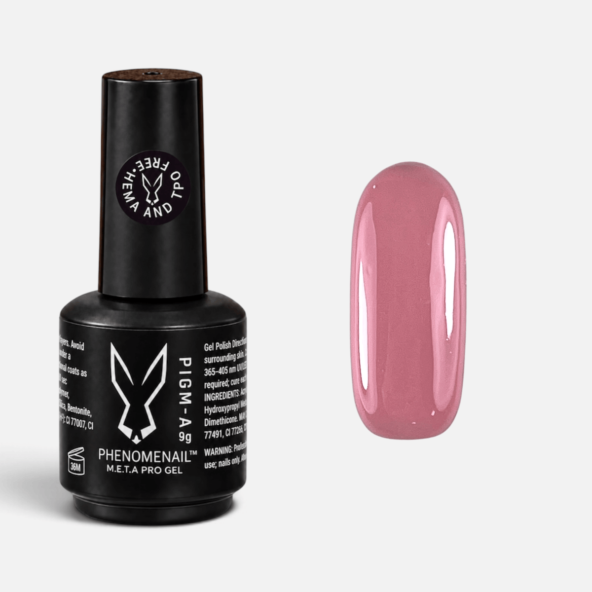 NPC warm-toned jelly nude Phenomenail™ M.E.T.A Pro PIGM-A Gel Polish with colour swatch