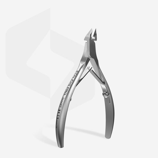 Staleks Pro Cuticle Nippers SMART 31 3mm Stainless Steel. product image showing the back