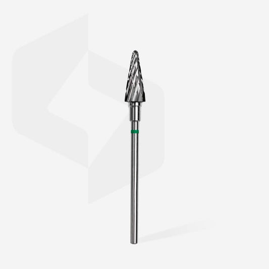 Staleks Pro Carbide Cone Nail Drill Bit 6mm, Green (Coarse) 